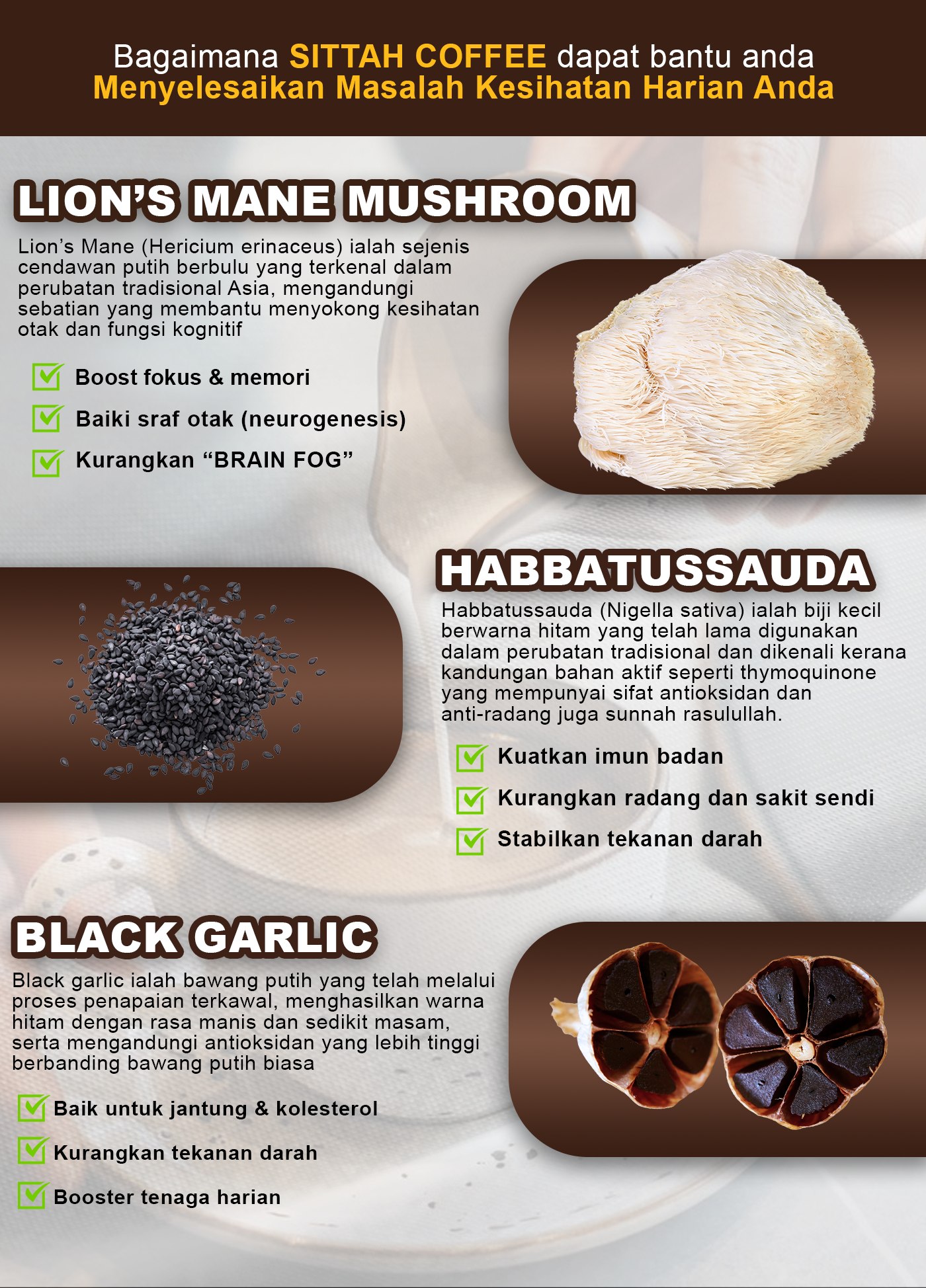 Bahan-bahan Sittah Coffee